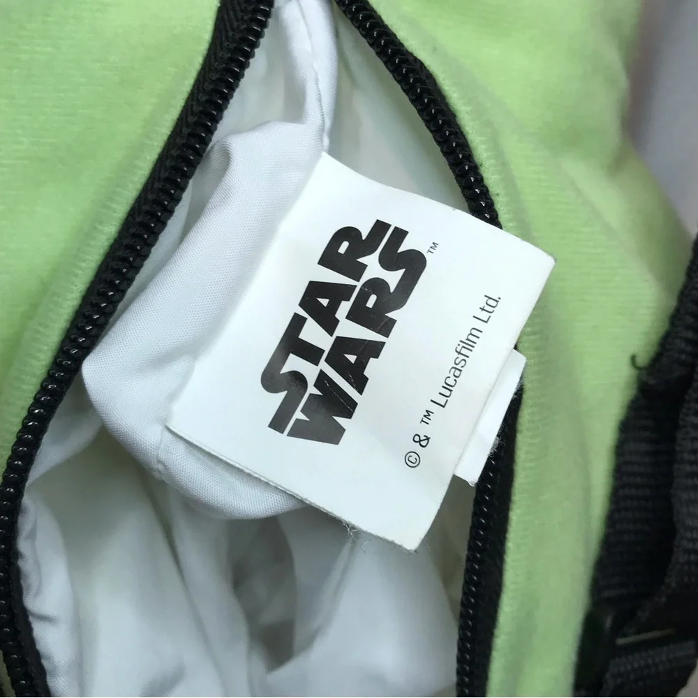 Star Wars Baby Yoda Plush Zip Backpack Kids Bag Boys Or Girls